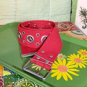 80s Red Strap Belt